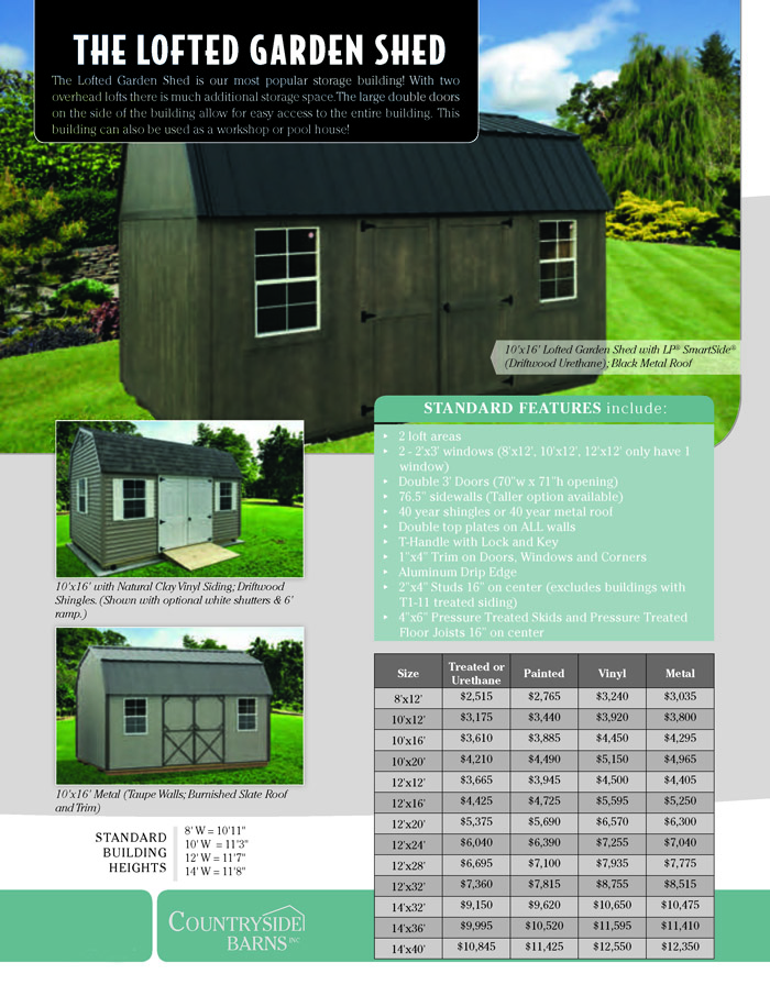 Image of Countryside Barns Brochure - Page 2