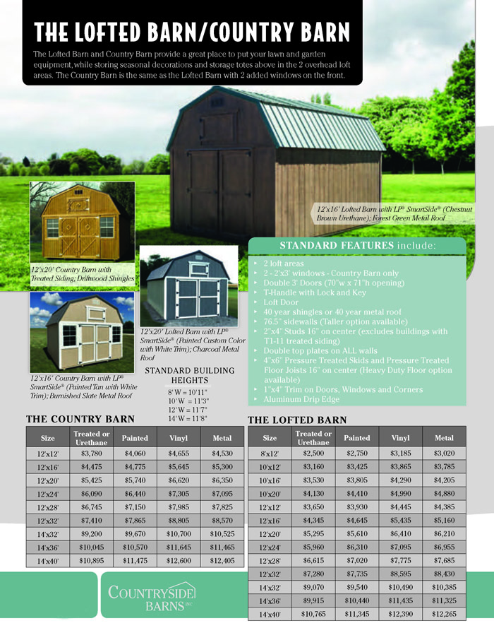 Image of Countryside Barns Brochure - Page 5