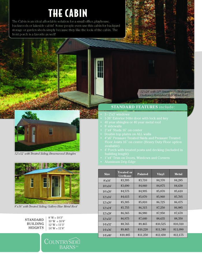 Image of Countryside Barns Brochure - Page 8